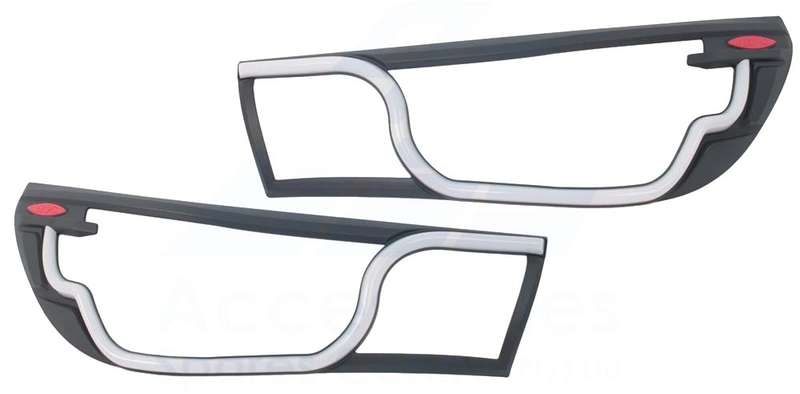Toyota HiLux LED Head Lamp Cover Set (2016 Onward)