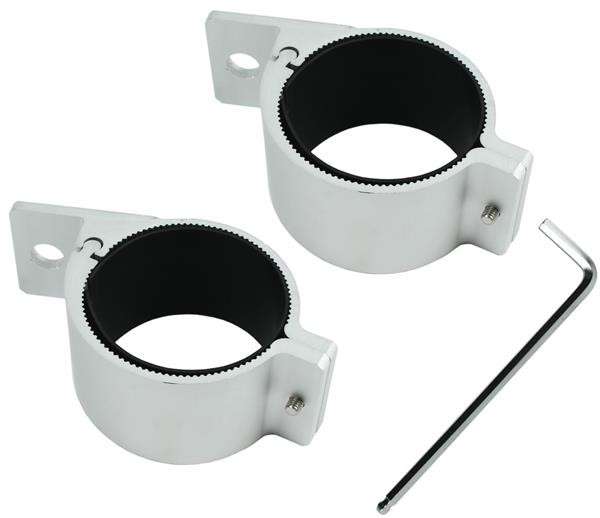 Spot Lamp Bracket Set - 76mm - Silver