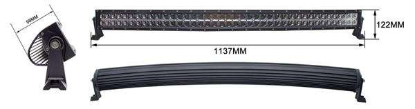 LED Spot Lamp Curved Bar - 240W(80X3W) - 10-30V