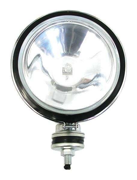 Single Round Spot Lamp with H3 Globe - Clear - 167mm