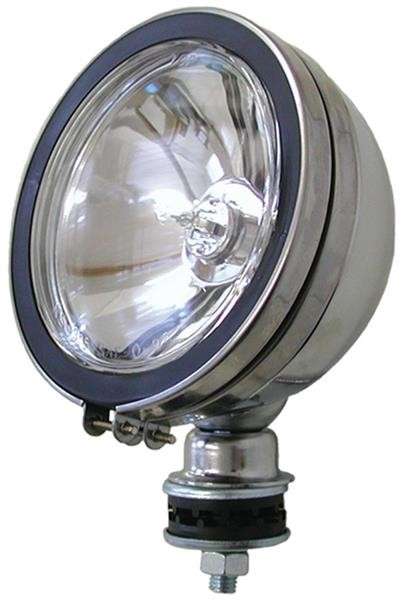Single Round Spot Lamp with H3 Globe - Clear - 154mm