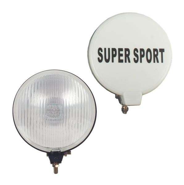 Single Round Spot Lamp with H3 Globe - Clear - 140mm