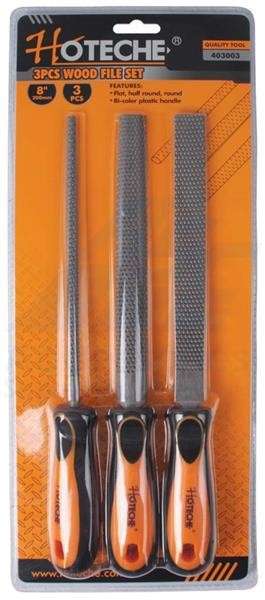 Hoteche 3 Piece Wood File Set - 200mm