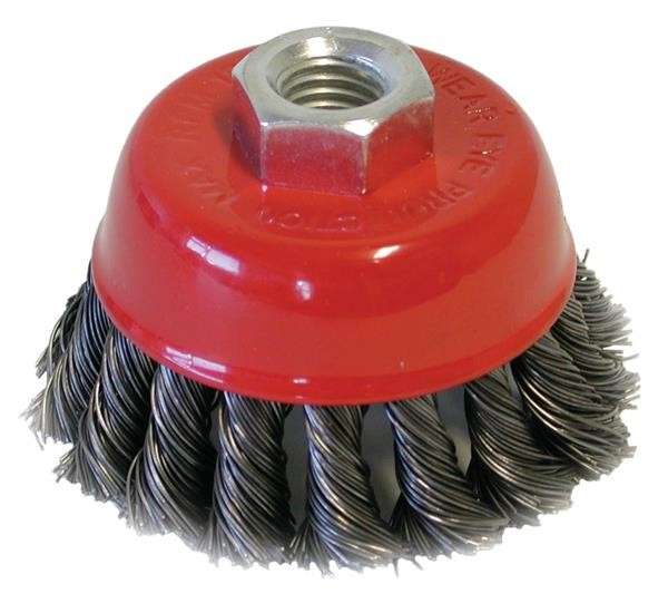 Cup Brush Knotted 75mm M14X2