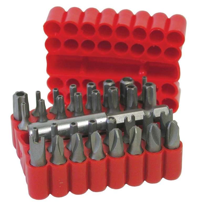 Screwdriver Bit Set 33 Pieces in Blister Card