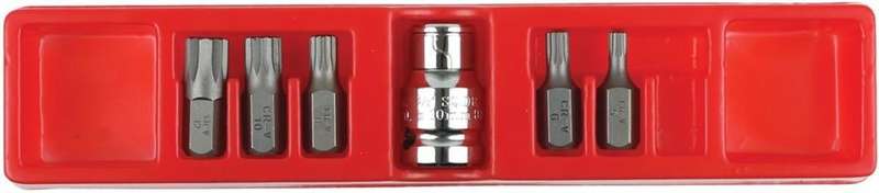 Fine Spline Bit Set (1/2" Drive) - 6 Piece