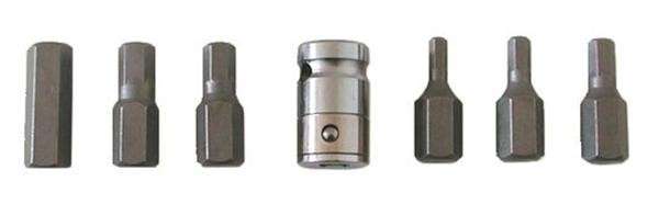 Hex Bit Set (1/2" Drive) - 7 Piece