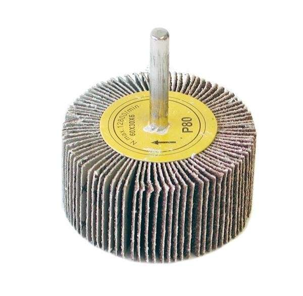 Flap Wheel with Shaft 80 Grit 80X40X6mm