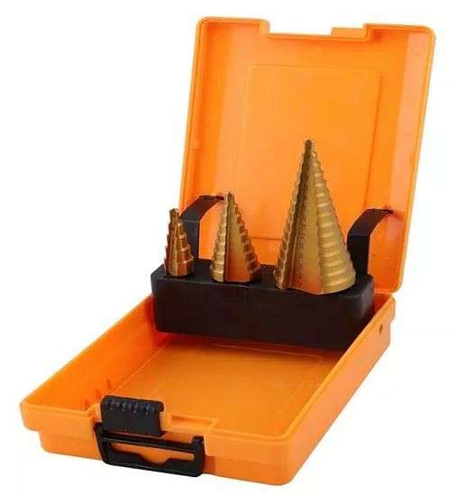 Stepped Drill Bit Set - 3 Piece Set - HSS