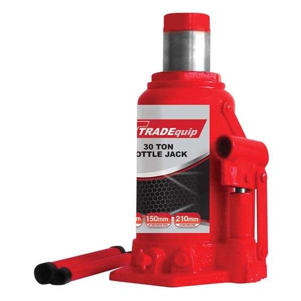 Hydraulic Bottle Jack - 30 Ton - Tradequip