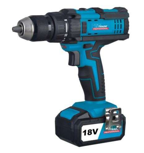 Cordless Impact Drill / Screwdriver Kit - 18 Volt