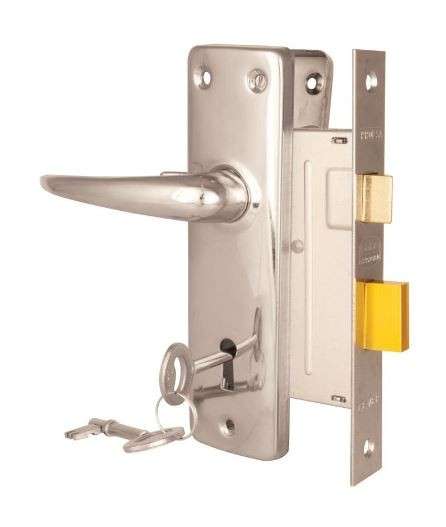 Mortice Lock Set 2 Lever - SABS - Chrome Plated