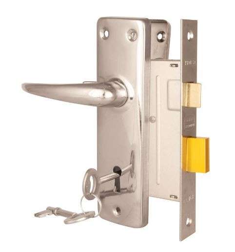 Mortice Lock Set 3 Lever - SABS - Chrome Plated