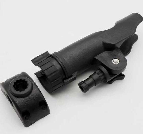 Rod Holder - Plastic - Rail Type Mount - Black