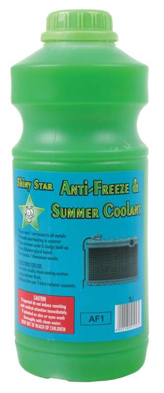 Shiny Star Anti-Freeze and Summer Coolant - Green - 1 Litre