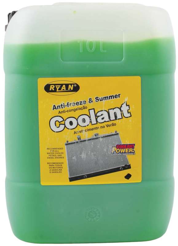 Ryan Anti-Freeze and Summer Coolant - Green - 10 Litre