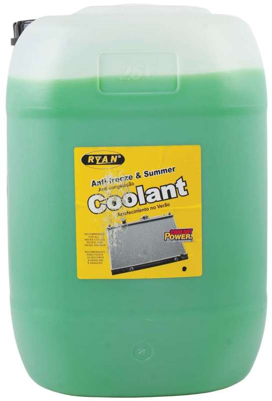 Ryan Anti-Freeze and Summer Coolant - Green - 25 Litre