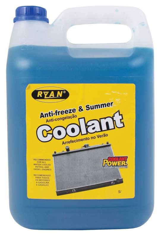 Ryan Anti-Freeze and Summer Coolant - Blue - 5 Litre