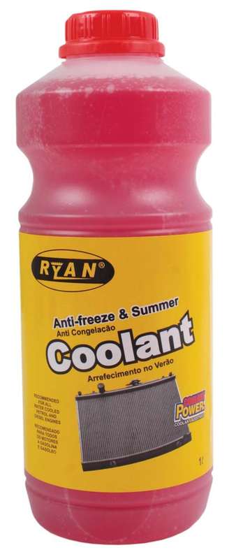 Ryan Anti-Freeze and Summer Coolant - Red - 1 Litre