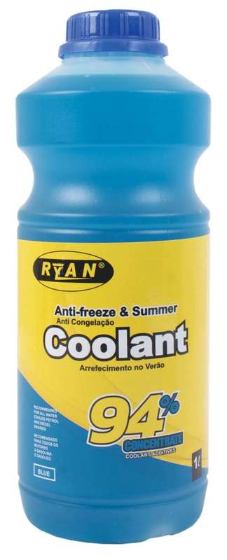 Ryan Anti-Freeze and Summer Coolant - 94% - Blue - 1 Litre