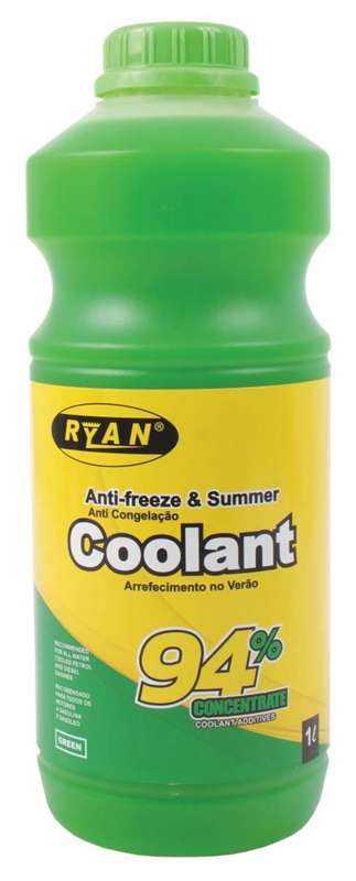 Ryan Anti-Freeze and Summer Coolant - 94% - Green - 1 Litre