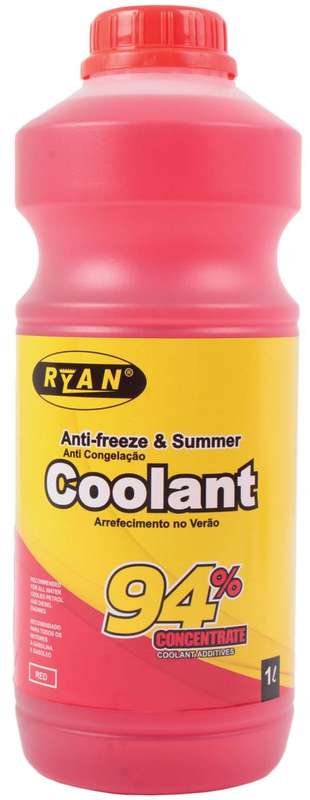 Ryan Anti-Freeze and Summer Coolant - 94% - Red - 1 Litre