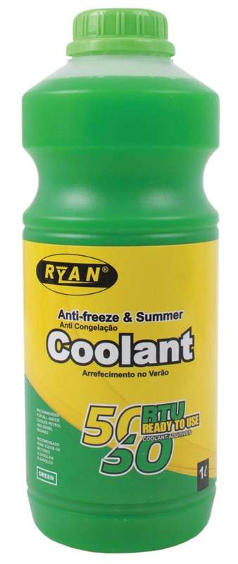 Ryan Anti-Freeze and Summer Coolant - RTU - Green  - 1 Litre