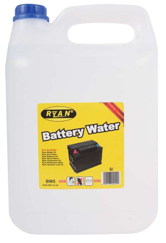 Ryan Battery Water - 5 Litre