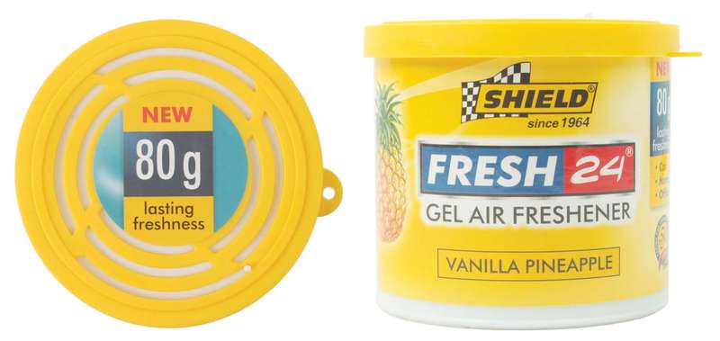 Shield Fresh 24 Gel Air Freshener -  80g - Vanilla Pineapple