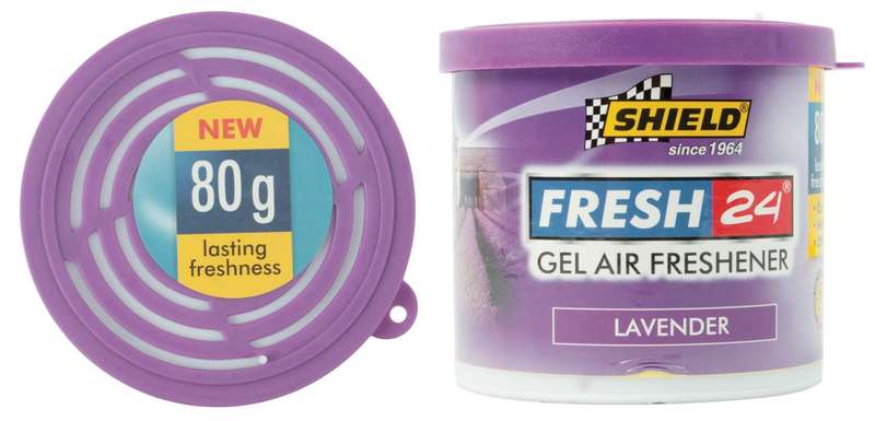 Shield Fresh 24 Gel Air Freshener -  80g - Lavender