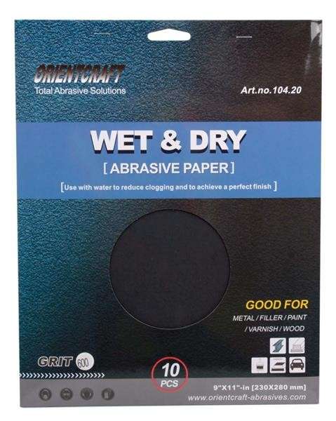 Water Paper  Grit Wp600(10)230X280mm Sheet
