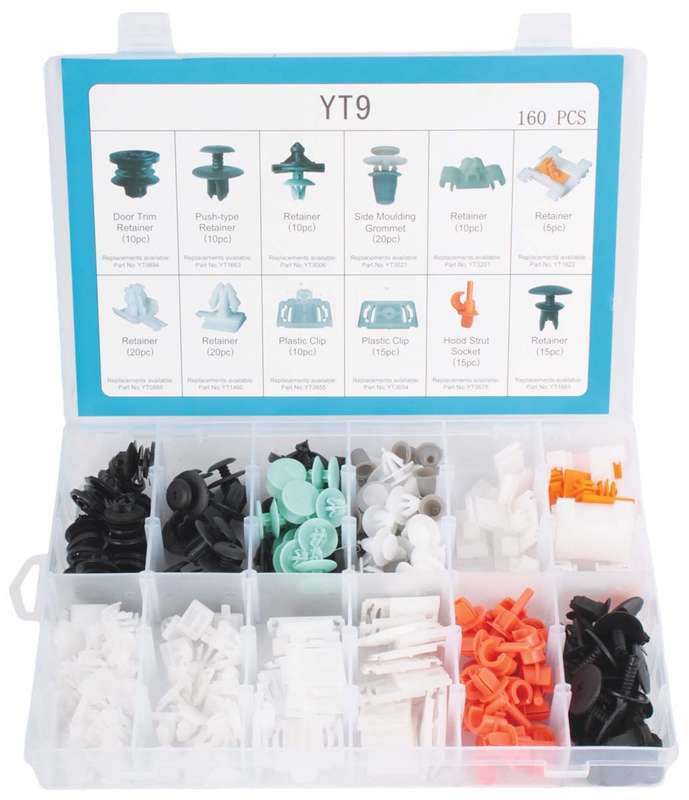 Panel Clips - Assorted for Audi - 160 Pieces