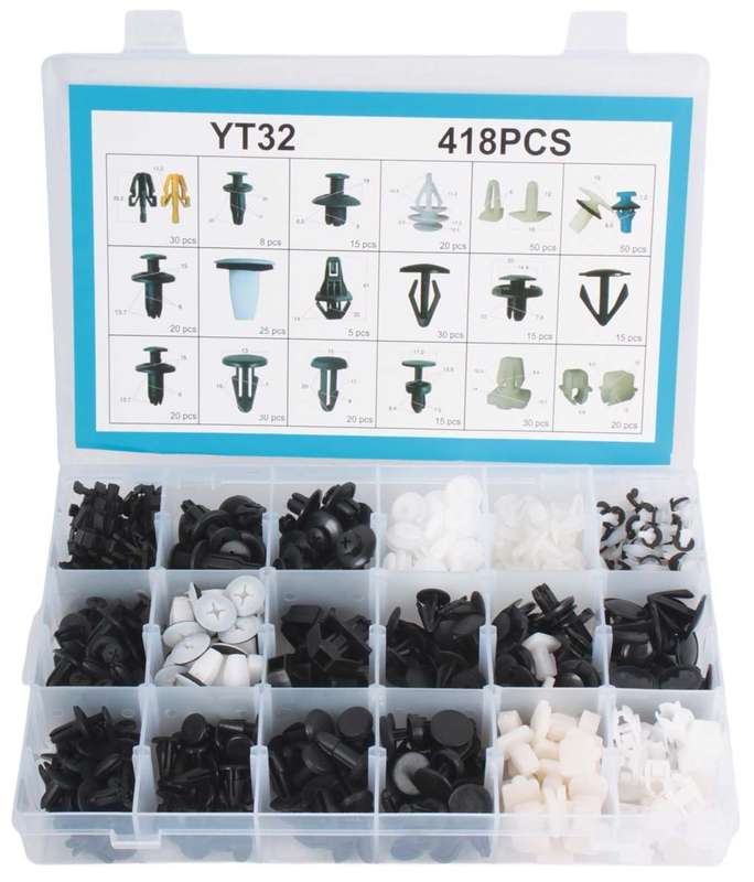 Panel Clips - Assorted for Honda - 418 Pieces