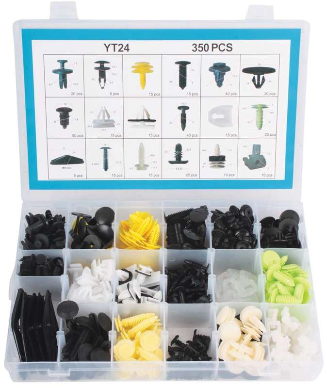Panel Clips - Assorted for GM / Opel - 350 Pieces