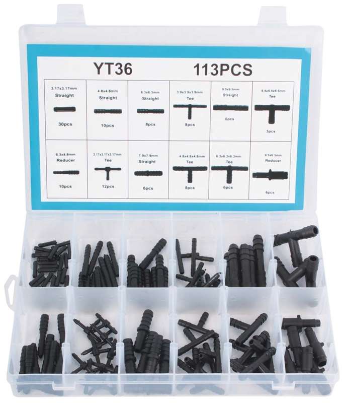 Water T-Piece / Straight Piece Set - 113 Pieces