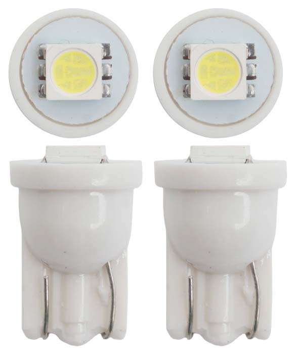 LED Wedge White Globe Set (501) (12V)