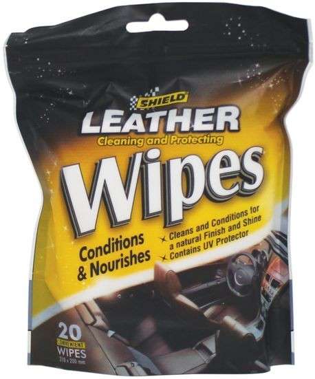 Shield Leather Care Wipes
