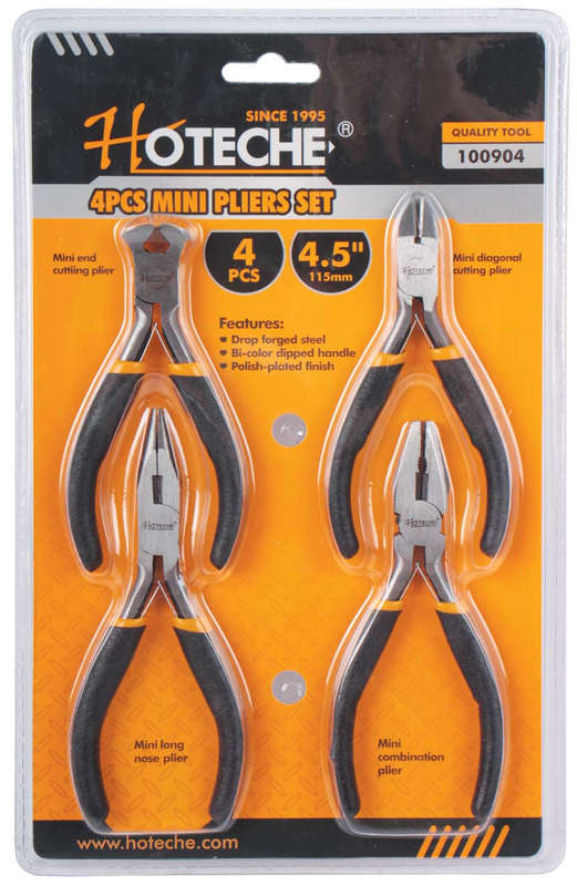 Mini Plier Set - 4 Piece - 4.5" / 115mm