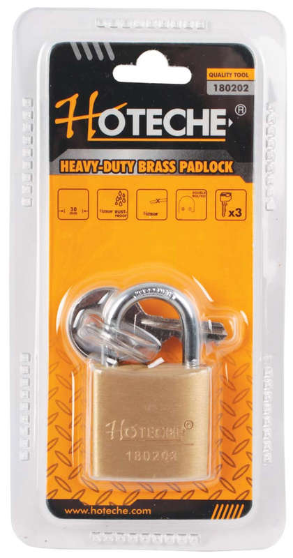 Brass Pad Lock - 30mm - 95g - Heavy Duty
