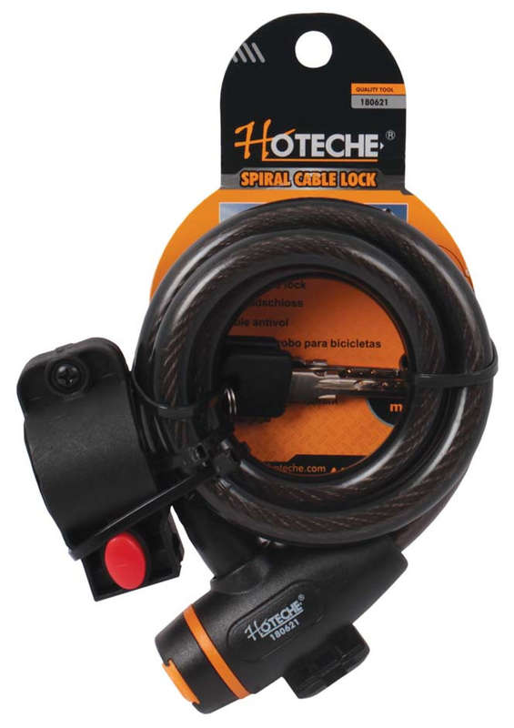 Hoteche Spiral Bicycle Lock with Cable (10mm x 1m)