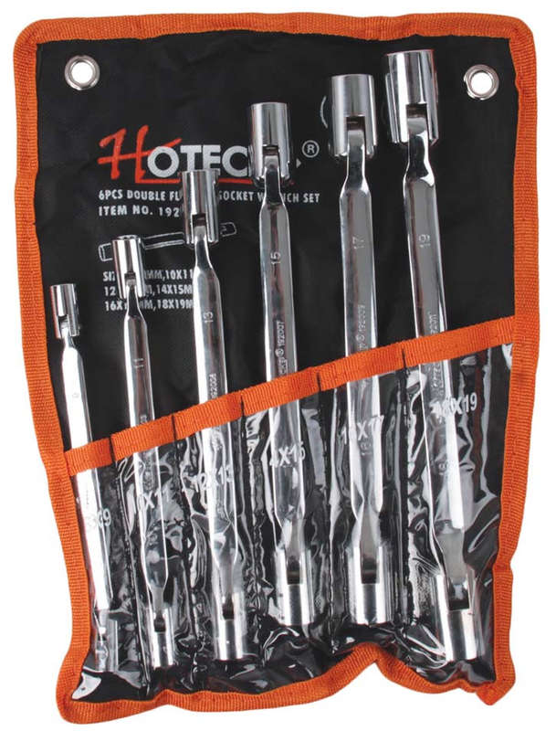 Double Flexible Socket Wrench Set - 6 Piece