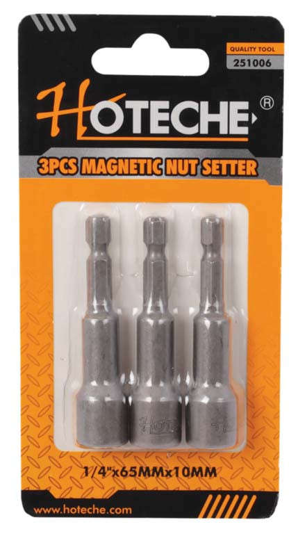 Nut Driver Set - Magnetic - 1/4" Drive x 65mm
