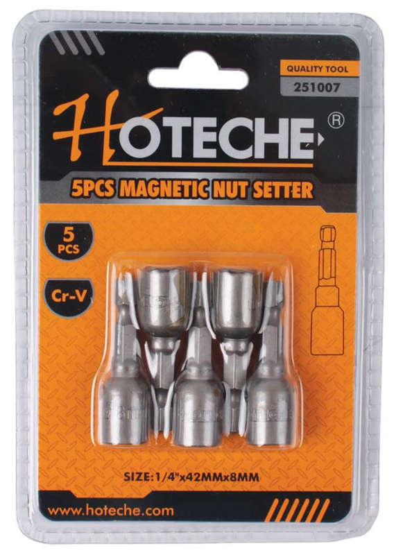 Nut Driver Set - Magnetic - 1/4" Drive x 42mm x 8mm