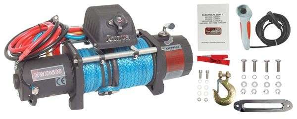 Runva 12 Volt - 9500lb (4309kg) with Synthetic Rope