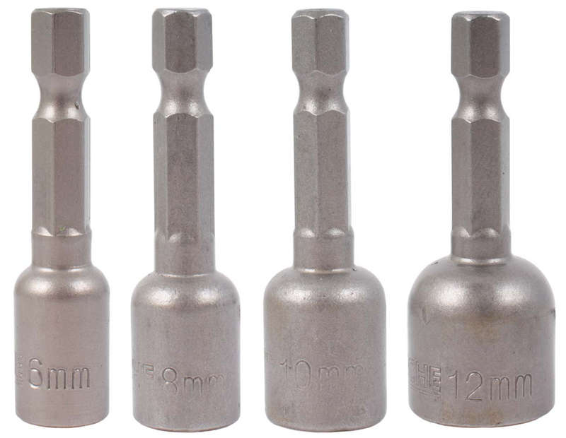 Magnetic Nut Driver Set - 4 Piece 6/8/10/12mm