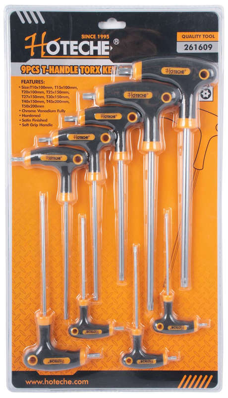 9 Piece T Handle Torx Set