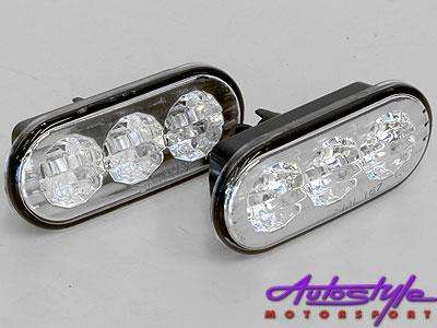 Vw Mk3/Polo LED Chrome Side indicators
