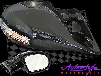 Universal Electric Sport Side Mirrors with Indicator (pair)