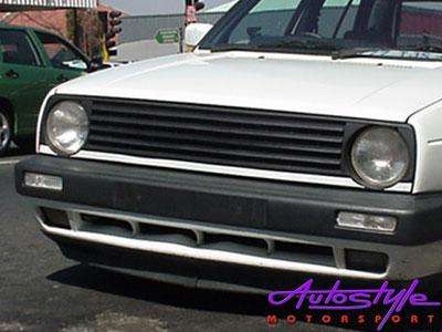 VW Golf MK2 Single Light Debadged Grille