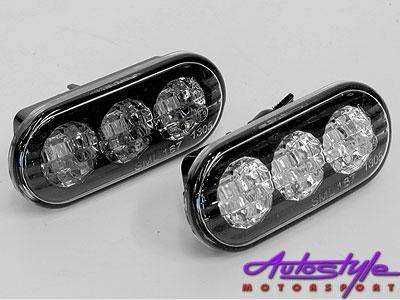 VW Mk3 LED Oval Smoke Side Markers